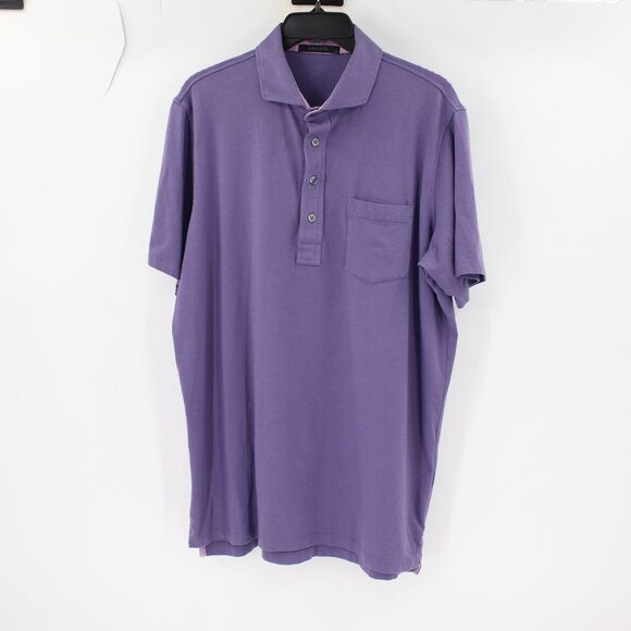 Greyson Polo Shirt Men’s Large Golf Pima Cotton Modal Blend Wolf Logo Casual - Picture 1 of 10